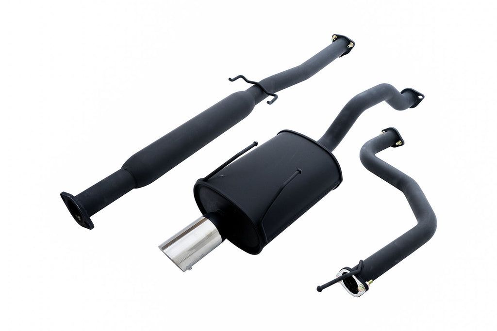 Megan Racing Cat Back Exhaust System 2.5" Pipe Black for Honda Civic 1992-2000 2-Door, 4-Door, Hatchback - MR-CBS-HC92-OEB