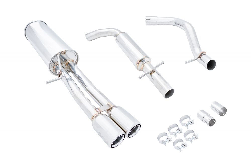 Megan Racing Exhaust System Bolt-On for 1999-2001 Volkswagen Jetta 2.0/1.8T Dual 2.5" Round Tip 100% Stainless Steel MR-CBS-VWJ99-NEW