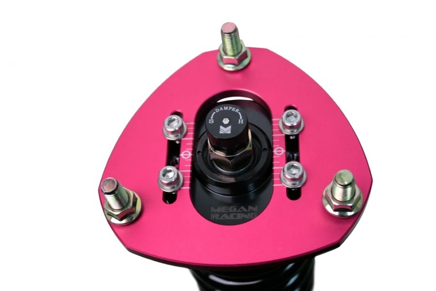 Megan Racing Coilover Damper Kit for Mitsubishi EVO10 08-14 Aggressive Spring Rates Adjustable Ride Height Dual Cylinder Design
