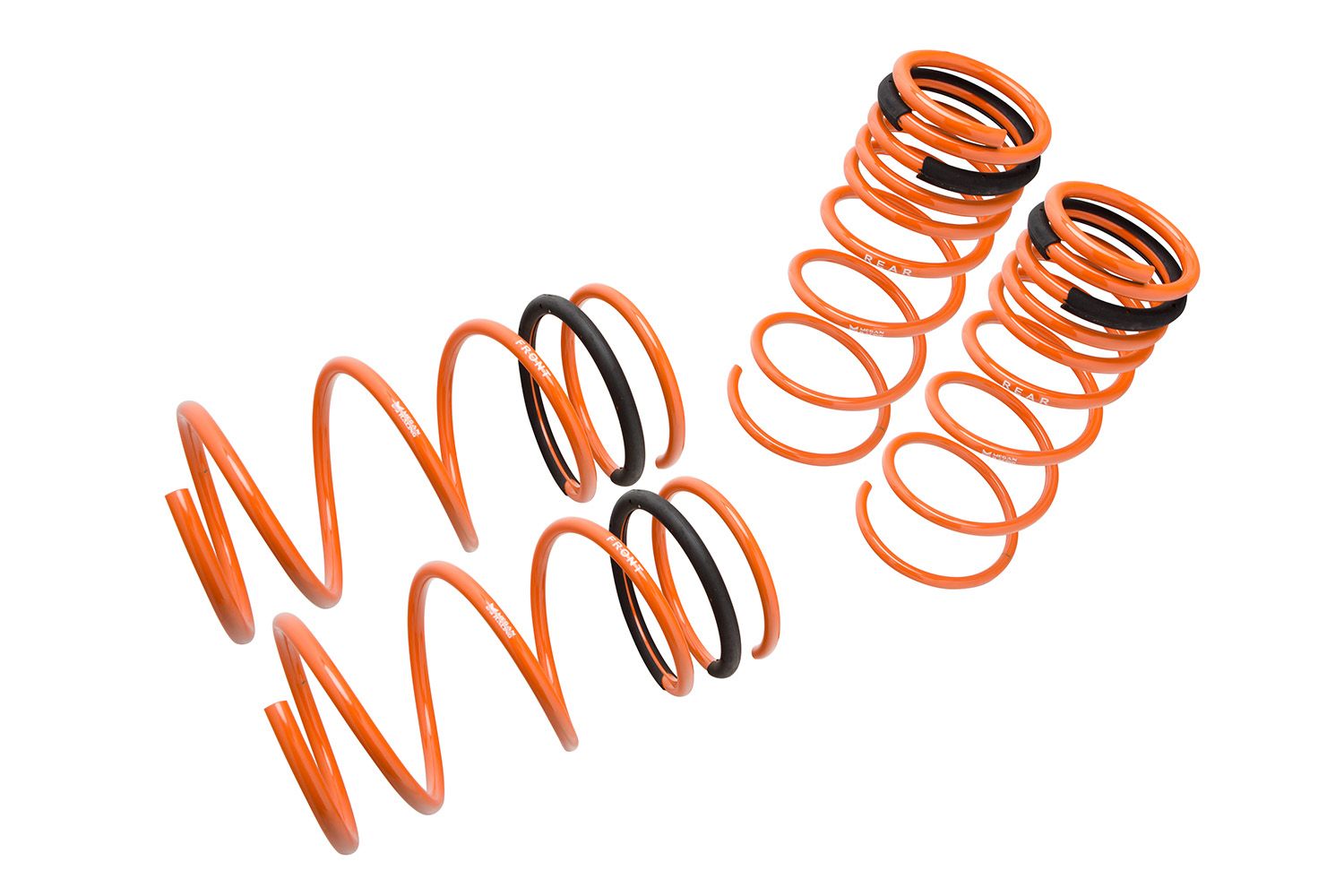 Megan Racing Lowering Springs Front & Rear for 2003-2008 Hyundai Tiburon - SAE 9254 Cold Wound Steel MR-LS-HT03