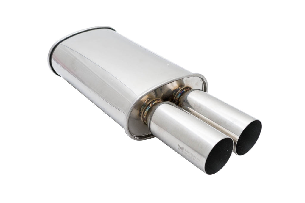 Megan Racing Muffler Universal Dual 3" Tips 2.5" Piping MR-MU-MDT