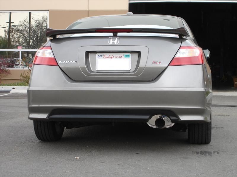 Megan Racing Universal Exhaust M-OE Muffler - Matte Black Finish with Silver Chrome Tip MR-MU-MOE-B