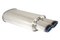 Megan Racing Universal Exhaust O-VA Muffler Dual Oval Burnt Tips for Universal - MR-MU-OVA-2