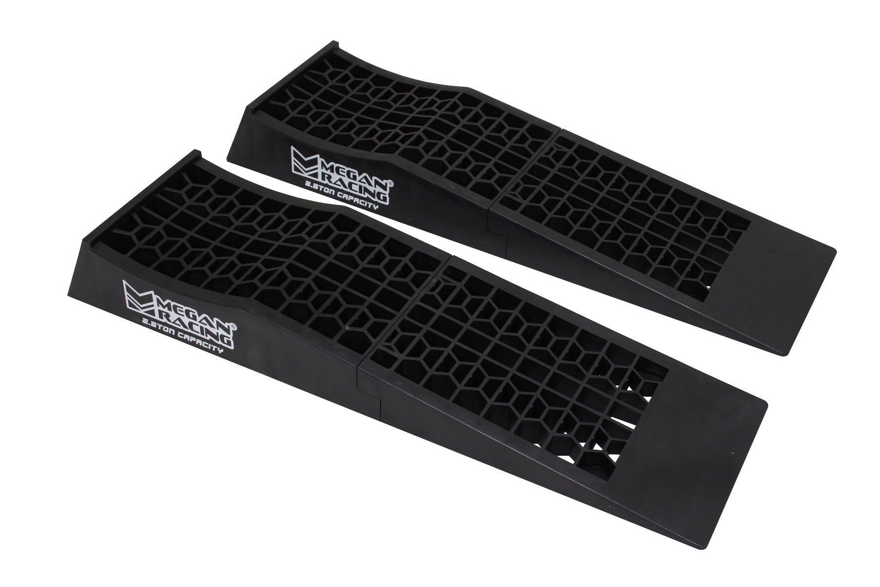 Megan Racing Low Profile Drive-On Ramps - Universal 65mm Raise, 5000lbs Load, Black MR-RAMP-01