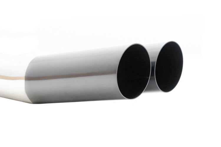 Megan Racing Universal Dual 3\" Exhaust Tip Blast Pipe Style Angled Cut