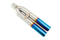Megan Racing Universal 3" VIP Exhaust Tip Blue Burnt - 600mm Length