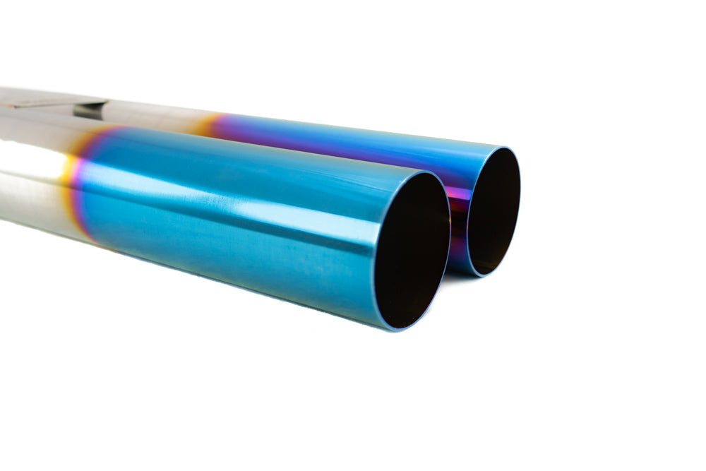 Megan Racing Universal 3" VIP Exhaust Tip Blue Burnt - 600mm Length