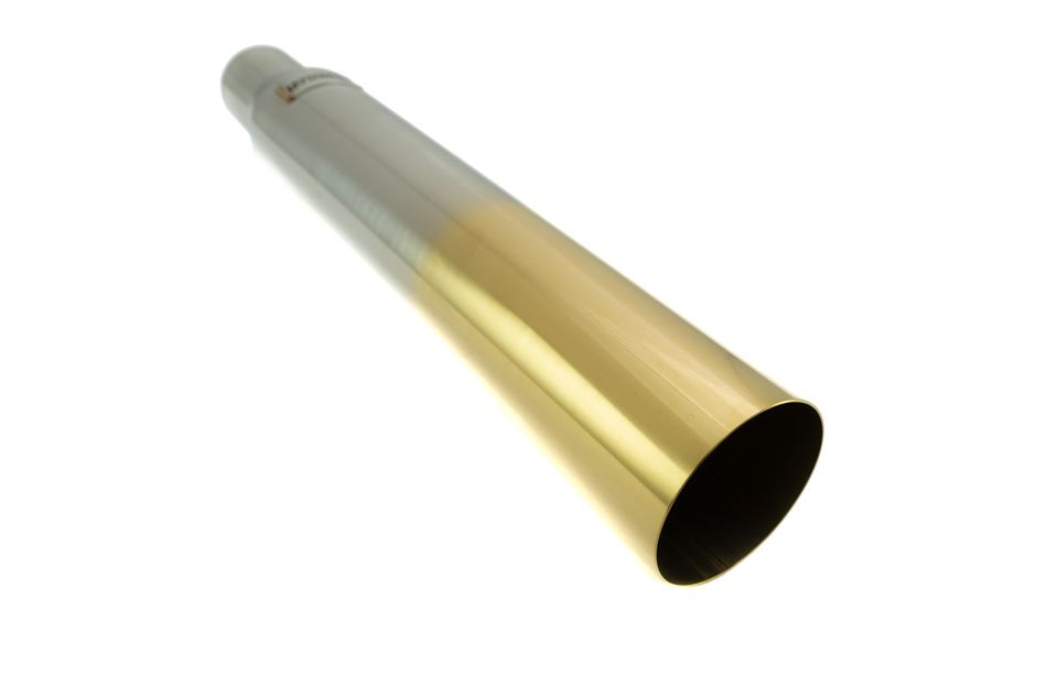 Megan Racing Universal 3" to 4" VIP Exhaust Tips Single Gold Tip - MR-UT-S4GD