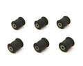 Megan Racing Hardened Rubber Rear Upper Arm Bushings for 1990-2005 Mazda Miata 6 Piece Set - MRS-MZ-0720