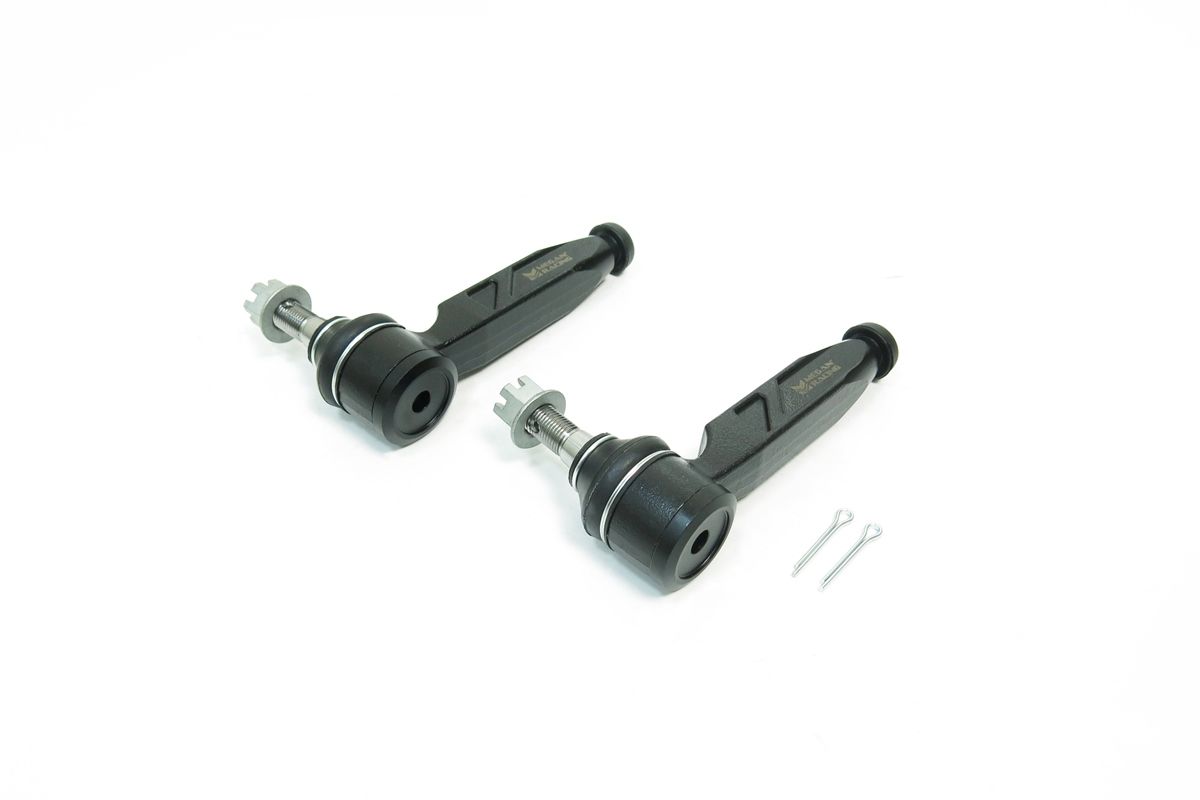 Megan Racing Outer Tie Rod End for 1994-1998 Nissan 240SX S14 & 1999/2002 Nissan Silvia S15 Extended 25mm 2pcs Bolt On OEM Compatible 1-Year Warranty MRS-NS-1861-T2