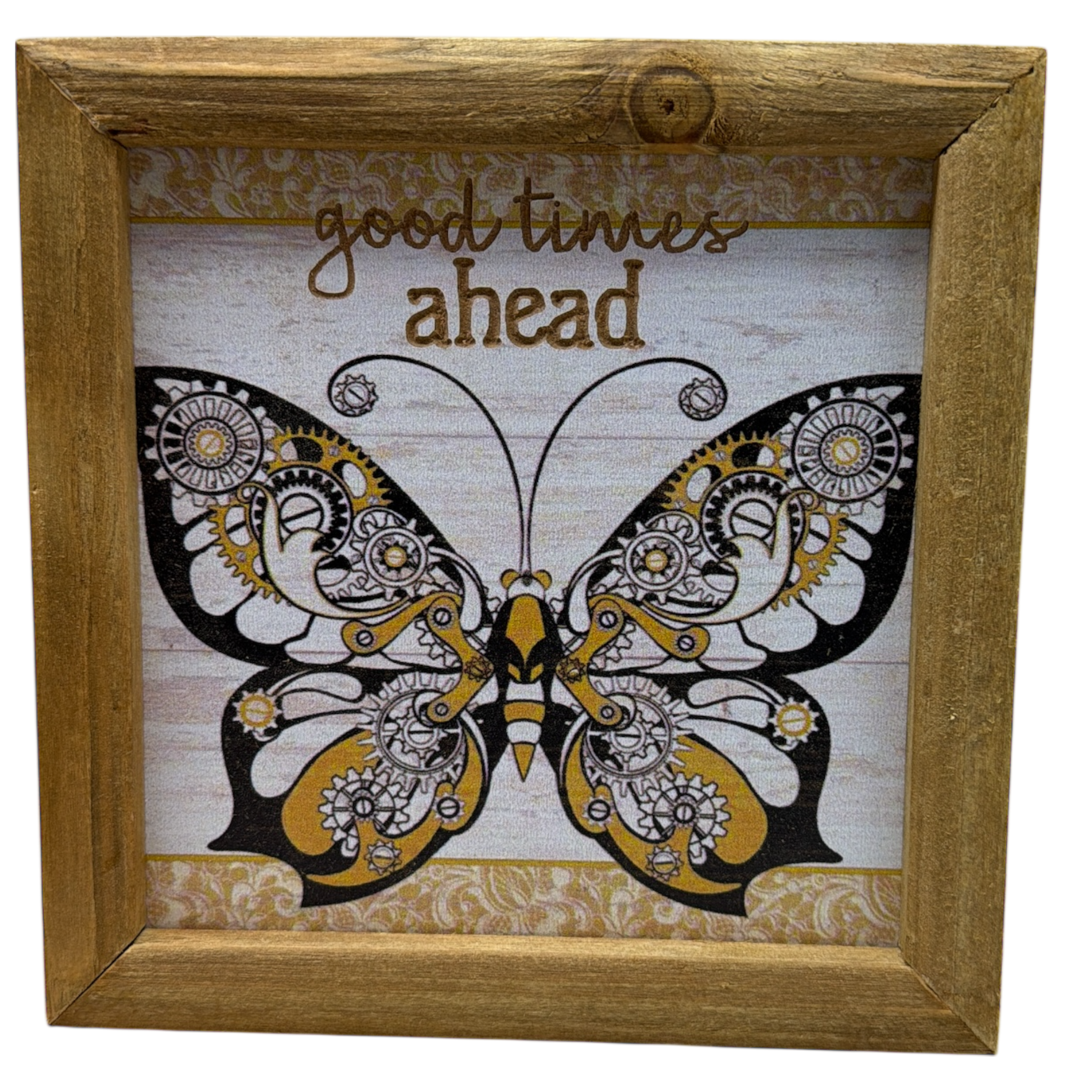 Good Time Ahead  - Butterfly Wall Plaque