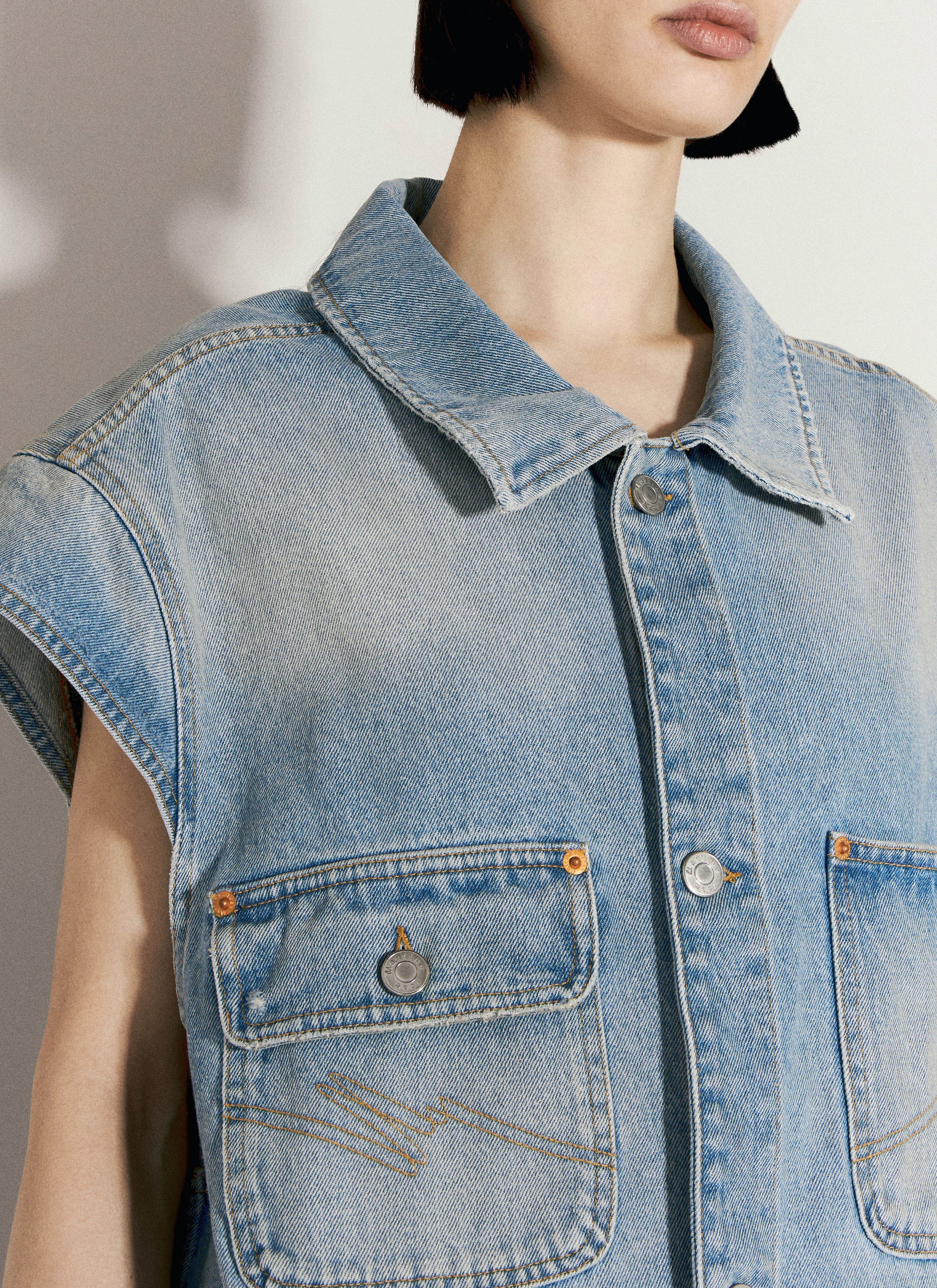 Martine Rose Women Denim Gilet