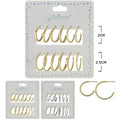Multi Hoop Earrings 3236GS (12 units)