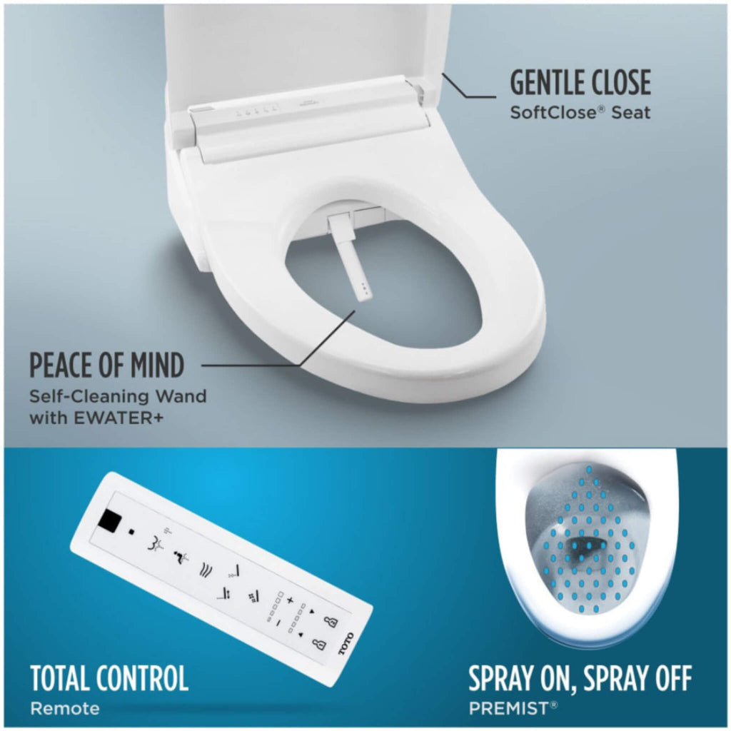 [MW4424736CEFG#01] TOTO Nexus 1.28 GPF Elongated Toilet With Washlet S7A Auto Open Bidet Seat (SAK86932)