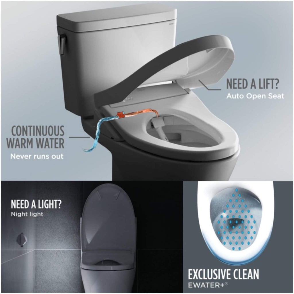 [MW4484726CEMFGN#01] TOTO Aquia IV Arc Dual Flush Universal Height Toilet With Washlet S7  Bidet Seat (SAK17483)
