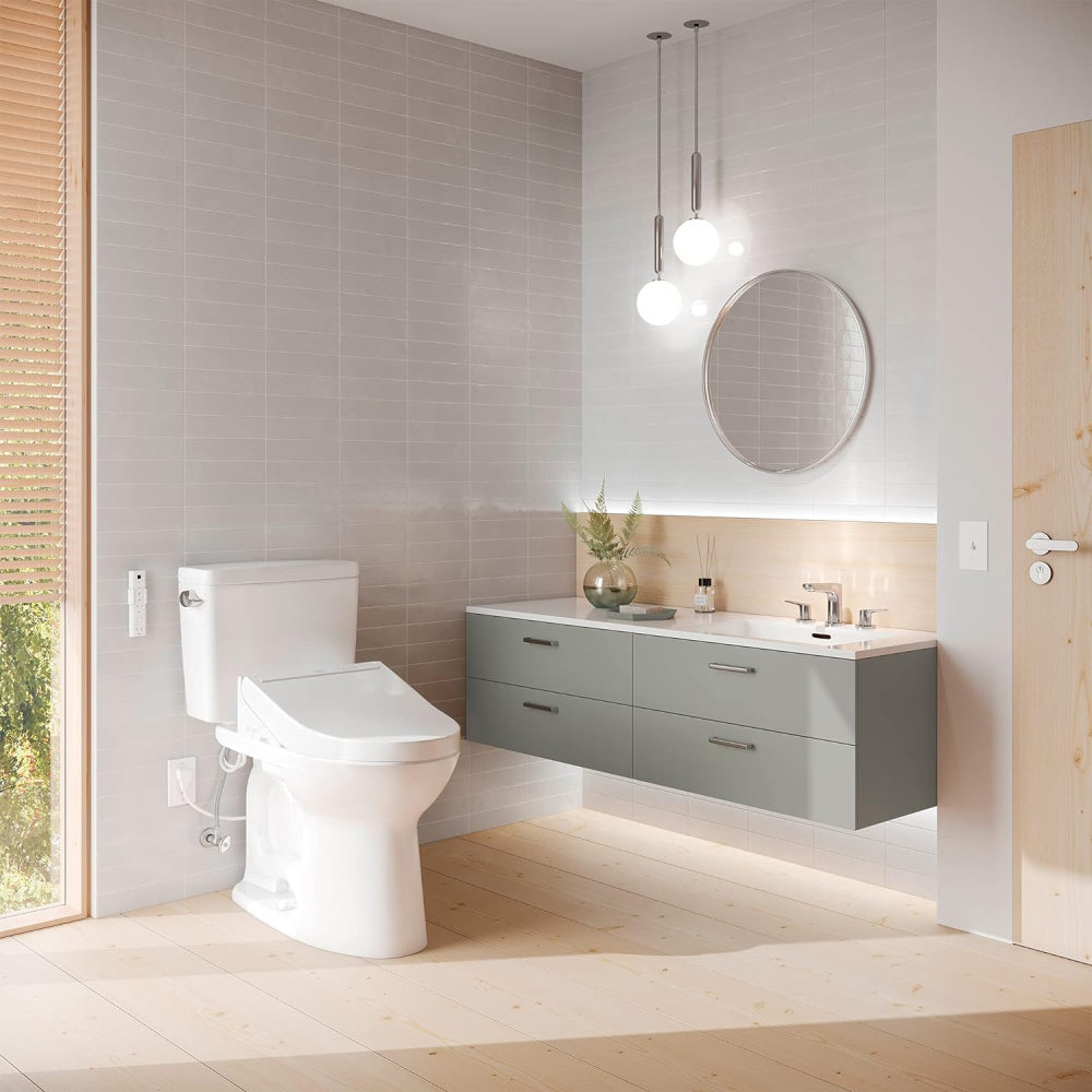 [MW7763074CSFG#01] TOTO Drake Washlet C2 With 1.6 GPF Universal Height Elongated Toilet (SAK14526)