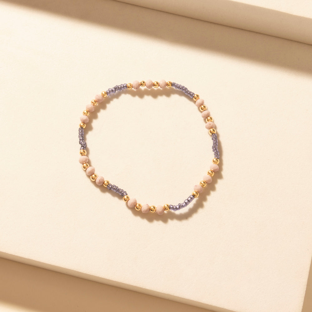 Myra Amethyst Trail Stack Bracelet in Desert Orchid - PhishStones Products