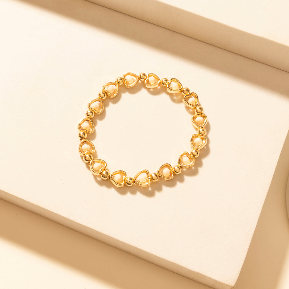 Myra Bayou Heartline Stack Bracelet in Glass Glow - PhishStones Products