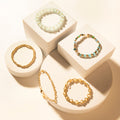 Myra Bayou Heartline Stack Bracelet in Glass Glow - PhishStones Products