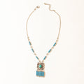 Myra Blue Coyote Necklace in Turquoise Charm - PhishStones Products