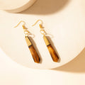 Myra Brindle Trail Drop Earrings in Smoke Tan - PhishStones Products