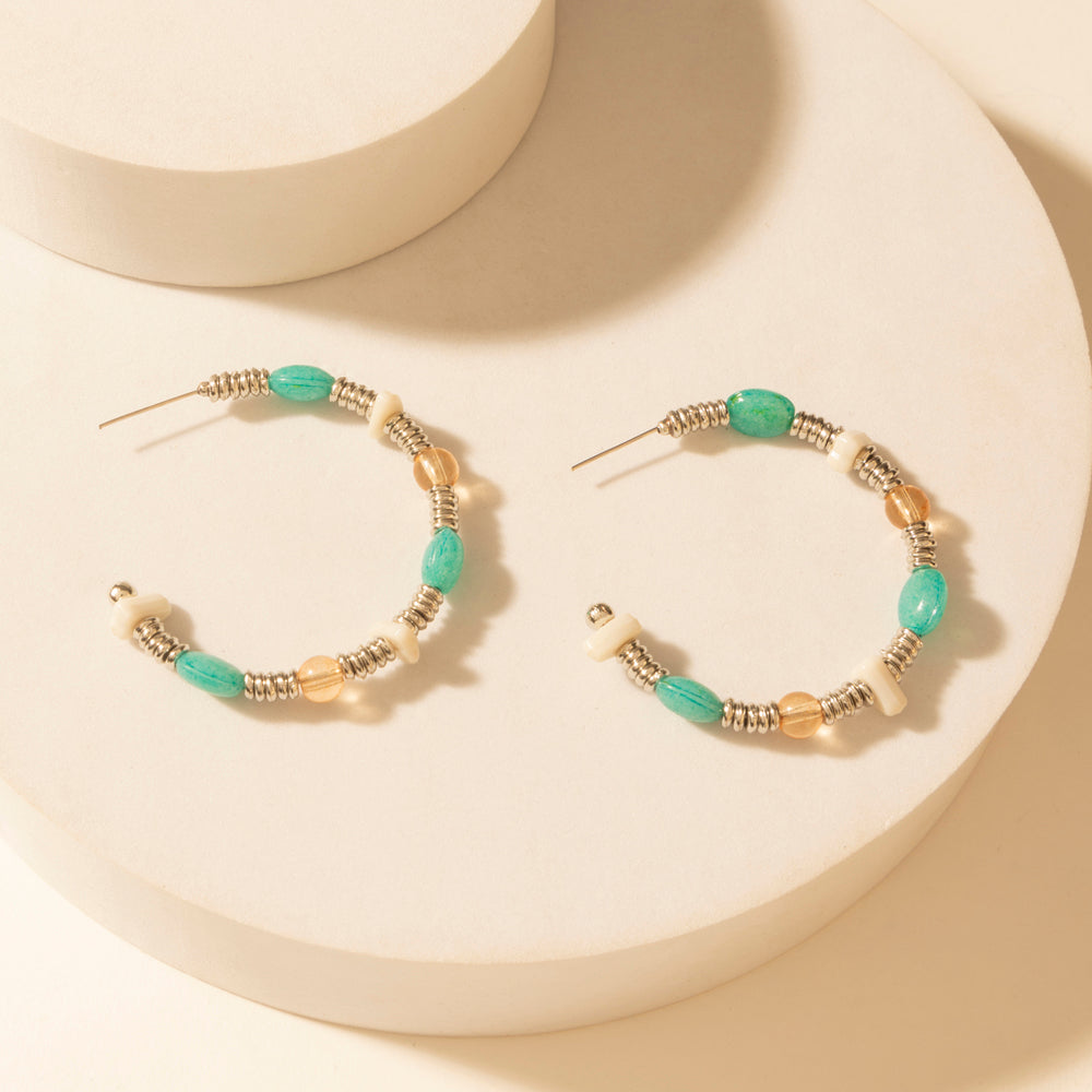 Myra Campfire Creek Beaded Earrings in Glass Ember - PhishStones Products