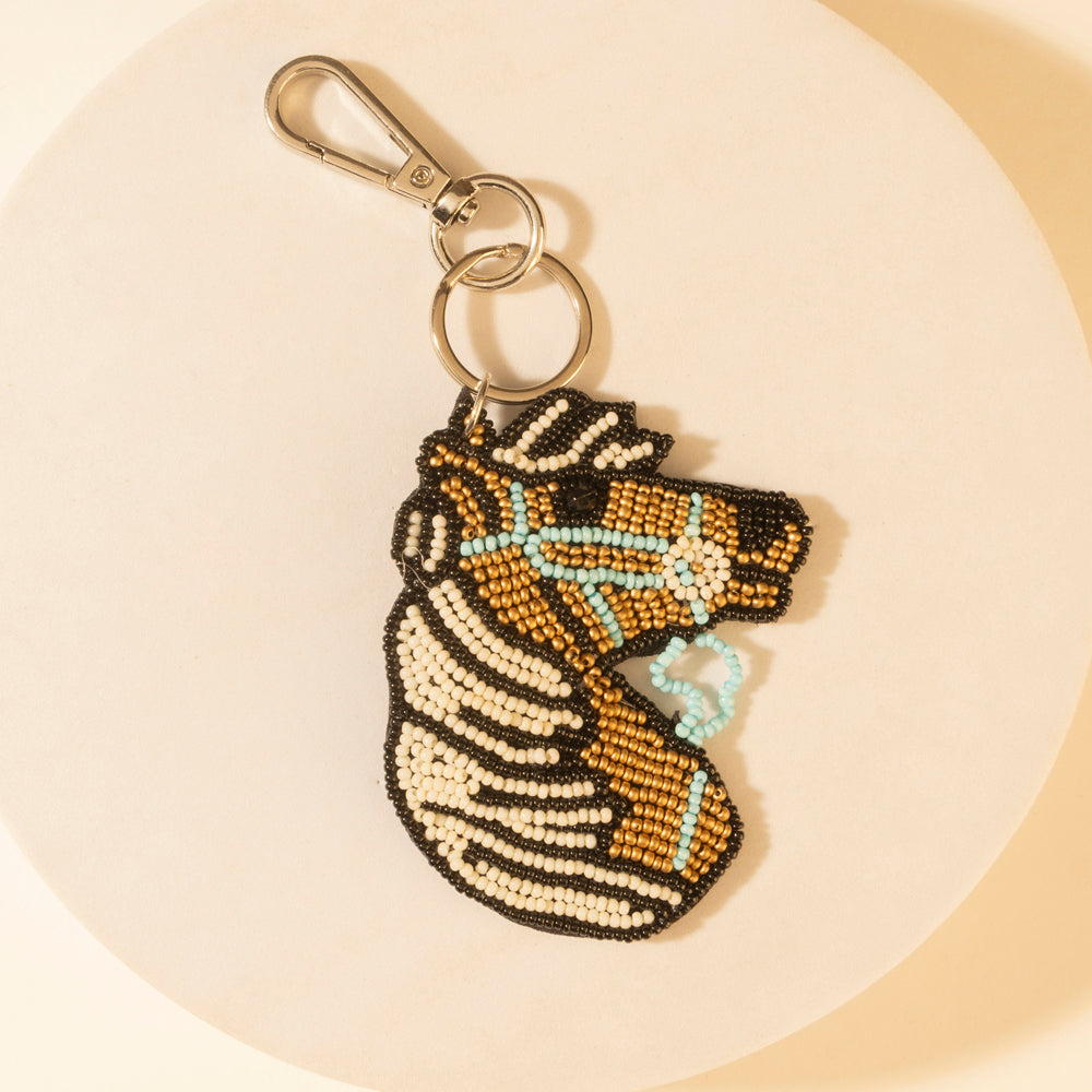 Myra Chief Mustang Keychain in Sable Tan - PhishStones Products