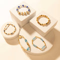 Myra Gilded Lasso Stack Bracelet in Arena Blue - PhishStones Products