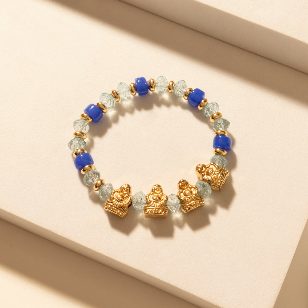 Myra Gilded Lasso Stack Bracelet in Arena Blue - PhishStones Products