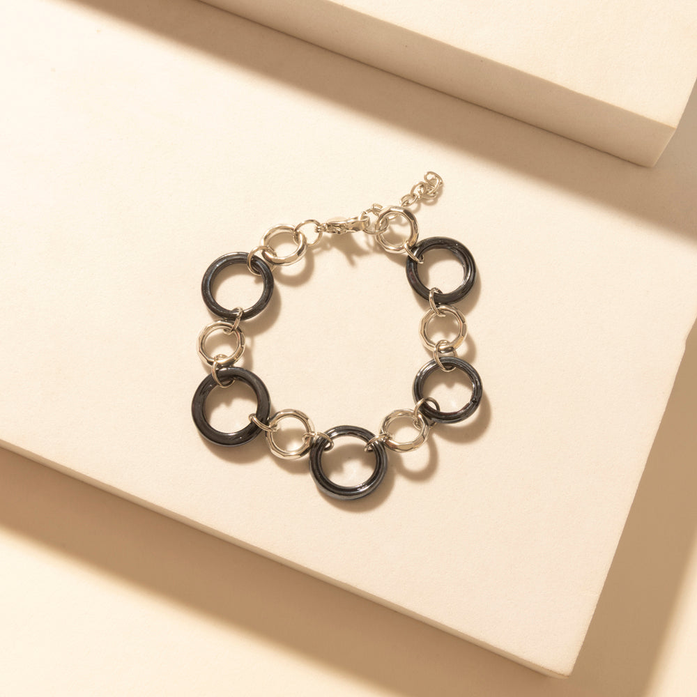 Myra Iron Moon Stack Bracelet in Blue Forge - PhishStones Products