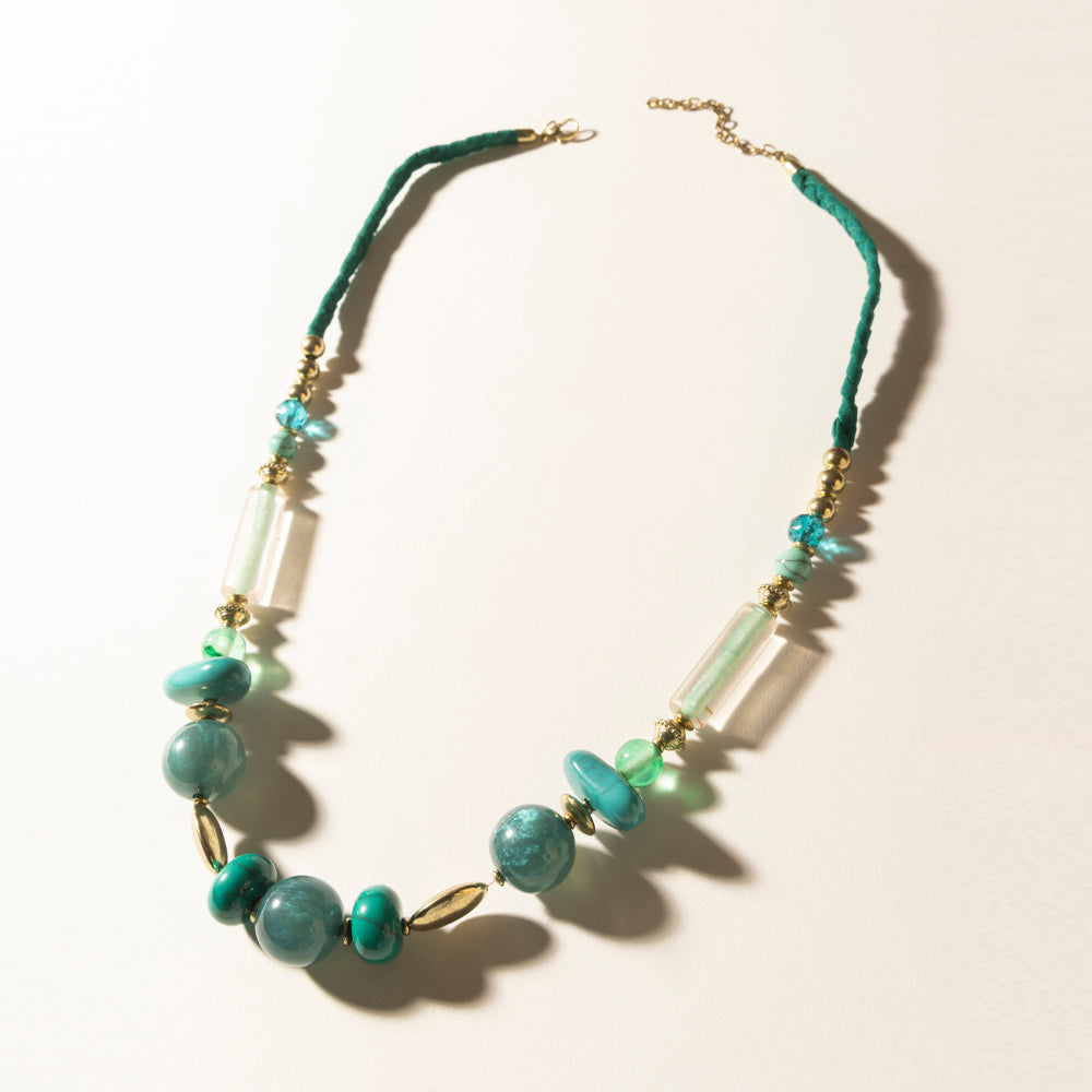 Myra Lagoon Mist Necklace in Spring Aqua - PhishStones Products