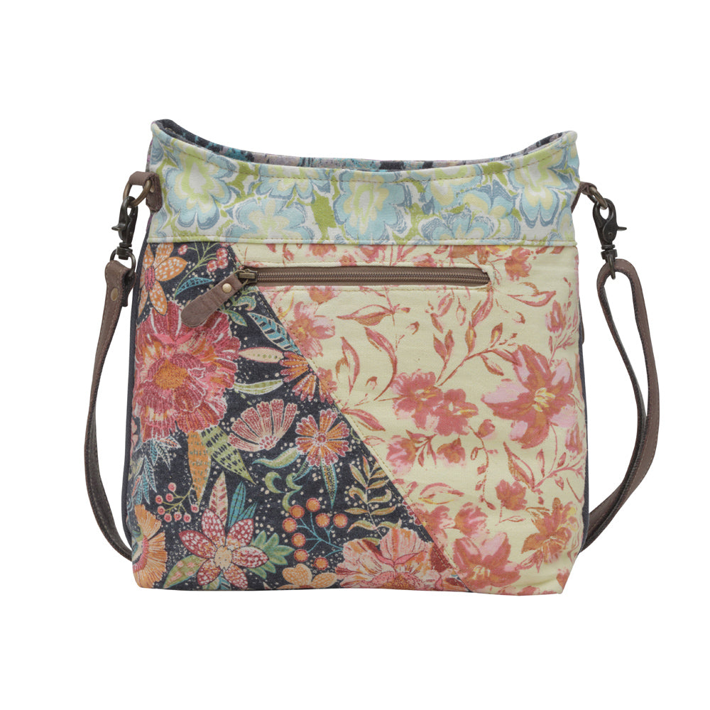 Myra Le Fleur Bel Cowgirl Shoulder Bag - Multi - Floral Print Crossbody with Leather Straps for Everyday Western Flair - PhishStones Products