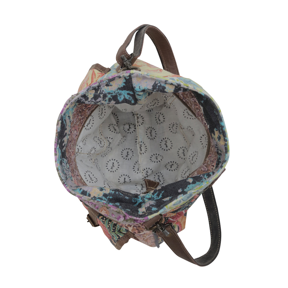 Myra Le Fleur Bel Cowgirl Shoulder Bag - Multi - Floral Print Crossbody with Leather Straps for Everyday Western Flair - PhishStones Products