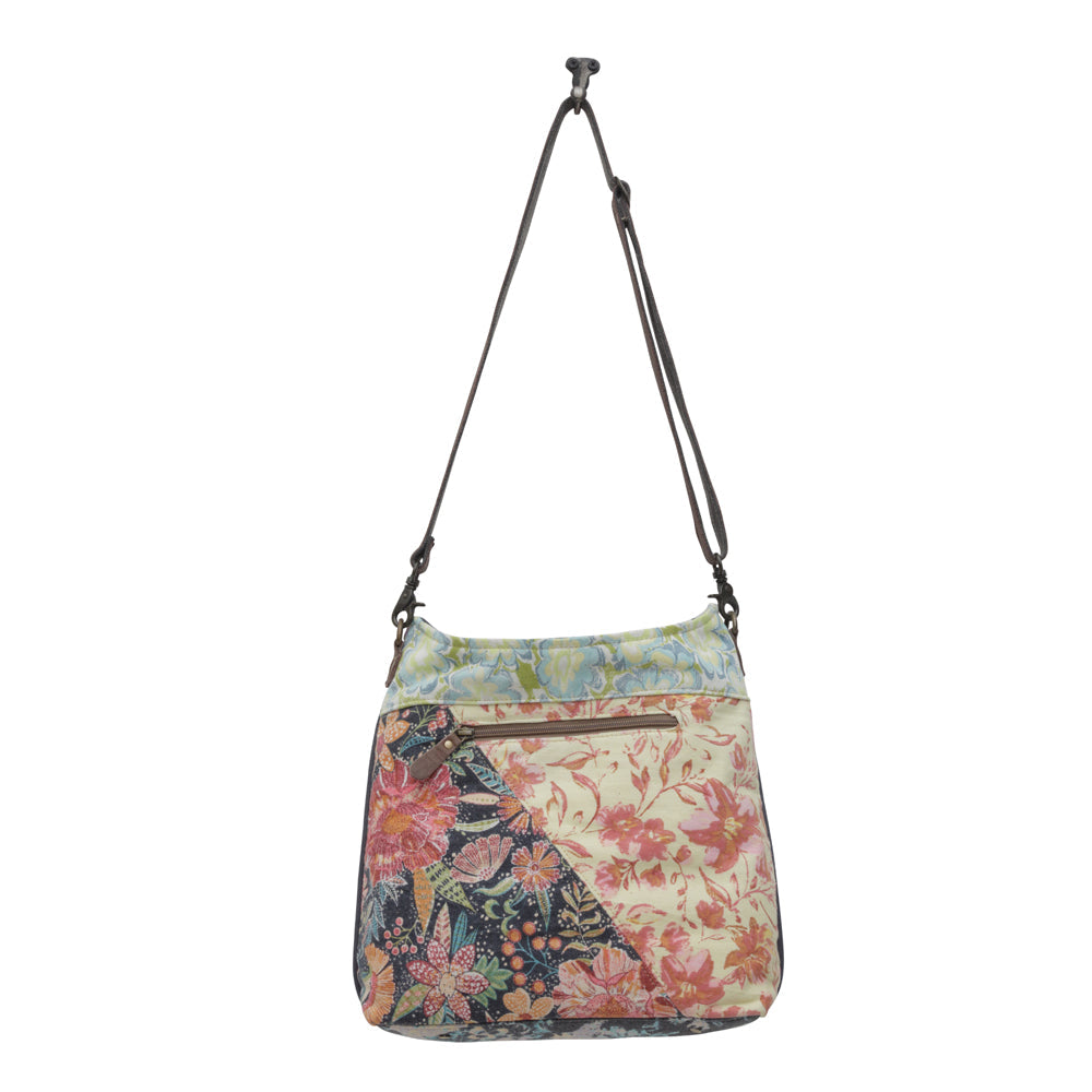 Myra Le Fleur Bel Cowgirl Shoulder Bag - Multi - Floral Print Crossbody with Leather Straps for Everyday Western Flair - PhishStones Products