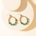 Myra Lonesome Sky Hoop Earrings in Coral Dust - PhishStones Products