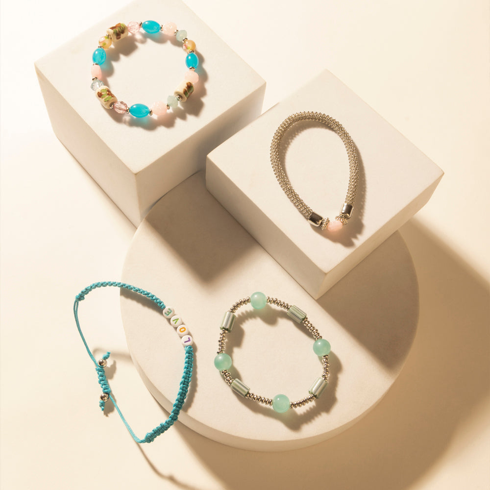 Myra Love Story Stack Bracelet in Lariat Blue - PhishStones Products