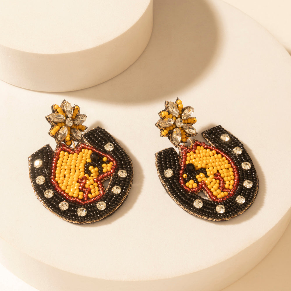 Myra Mascot Charm Earrings in Ember Spark - PhishStones Products