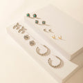 Myra Moonbeam Earrings Set in Silver Shine - PhishStones Products