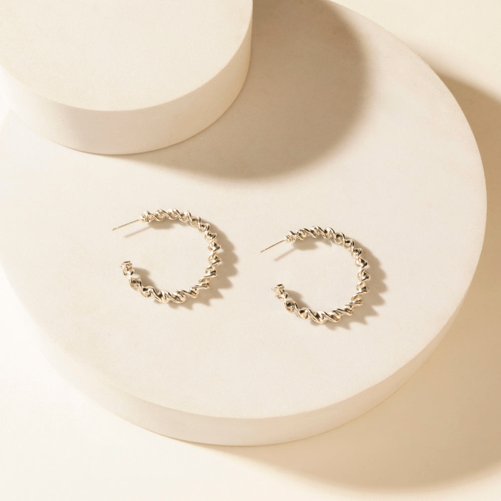 Myra Moonbeam Earrings Set in Silver Shine - PhishStones Products