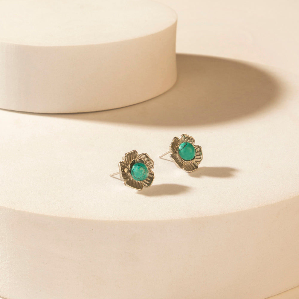 Myra Moonbeam Earrings Set in Silver Shine - PhishStones Products