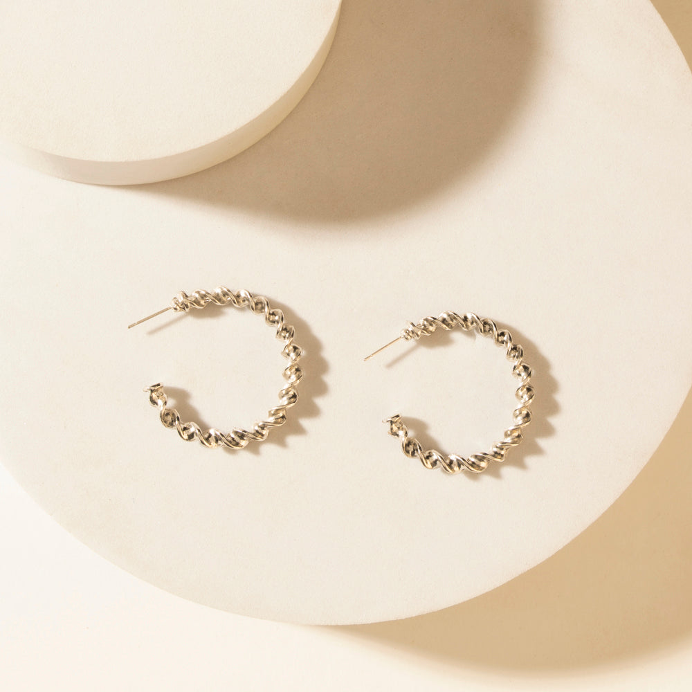 Myra Moonbeam Earrings Set in Silver Shine - PhishStones Products