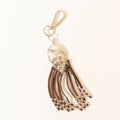 Myra Night Spirit Charm Keychain in Suede Black - PhishStones Products
