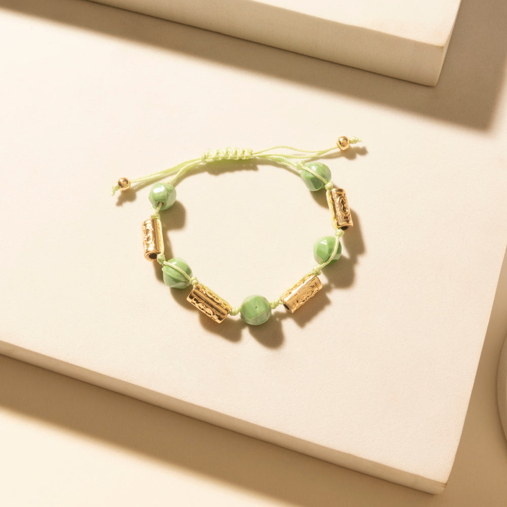 Myra Palomino Shine Stack Bracelet in Frost Green - PhishStones Products