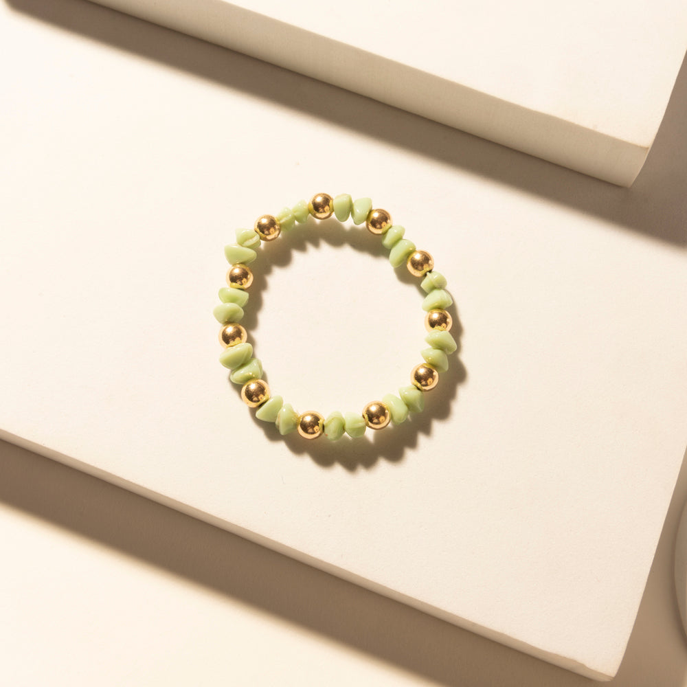 Myra Palomino Shine Stack Bracelet in Frost Green - PhishStones Products