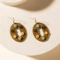 Myra Pasture Posy Oval Earrings in Sand Dune - PhishStones Products