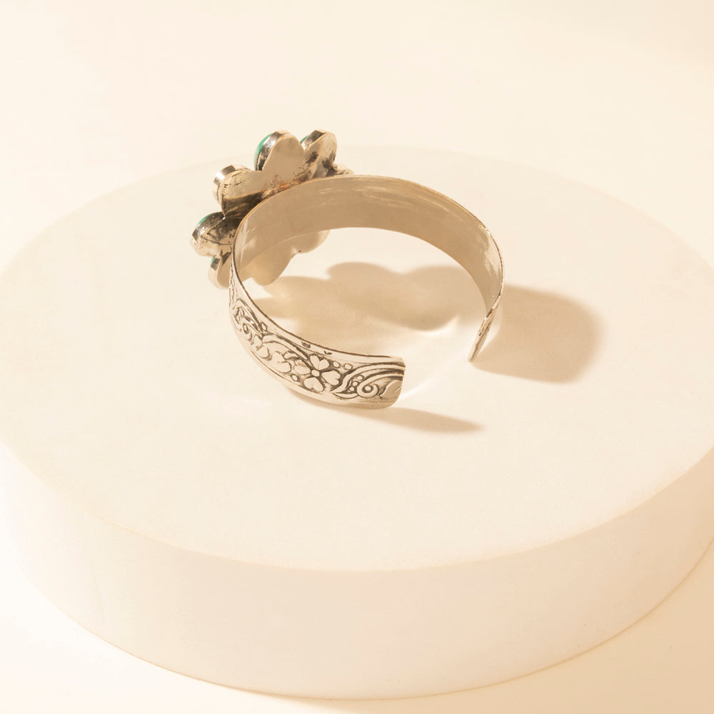Myra Petalstone Cuff in Steel Blue - PhishStones Products