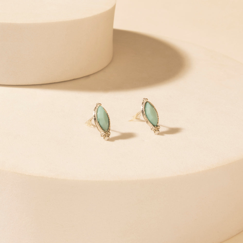 Myra Prairie Trinket Earrings Set in Saddle Silver - PhishStones Products