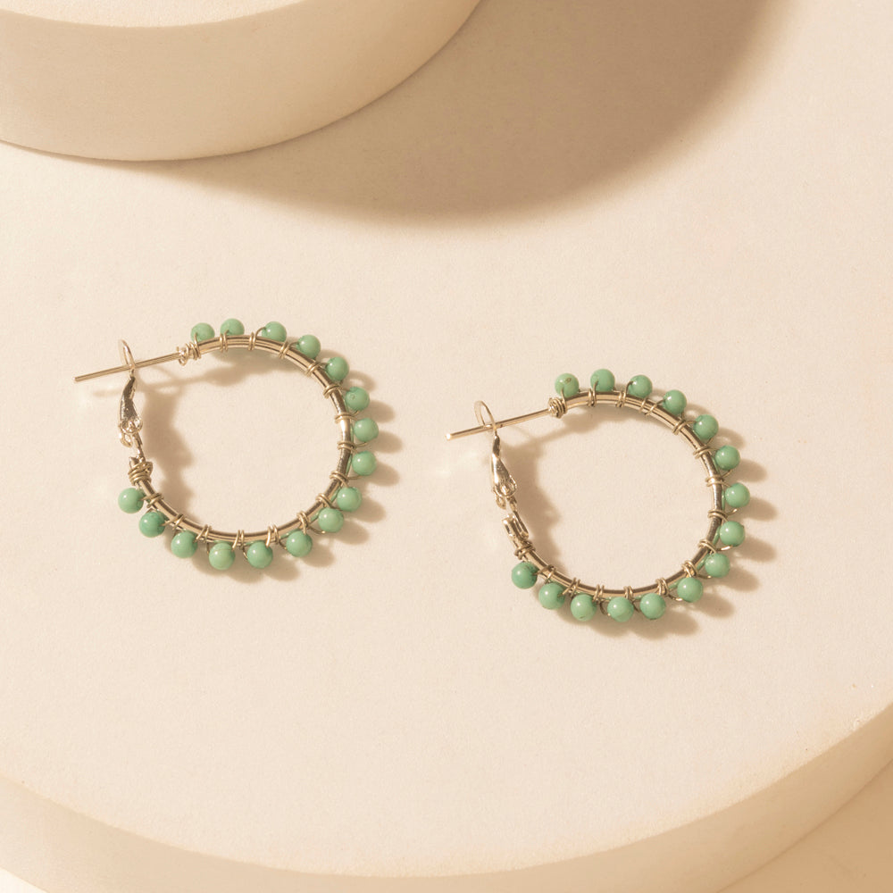 Myra Prairie Trinket Earrings Set in Saddle Silver - PhishStones Products