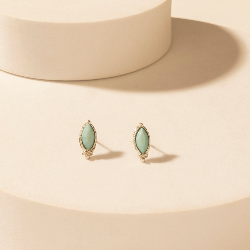 Myra Prairie Trinket Earrings Set in Saddle Silver - PhishStones Products