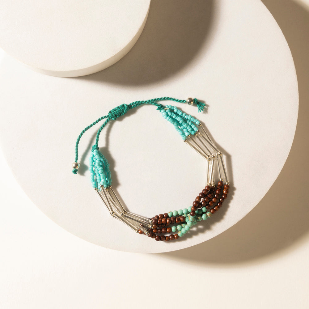 Myra Rustler's Love Beaded Bracelet in Rover Mesa - PhishStones Products